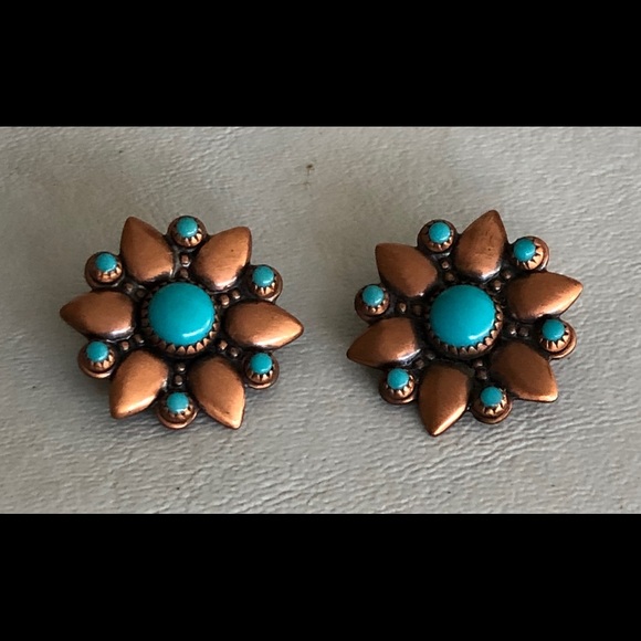 Soild Copper Clip Earrings Jewelry - Vintage Solid Copper Clip Earrings